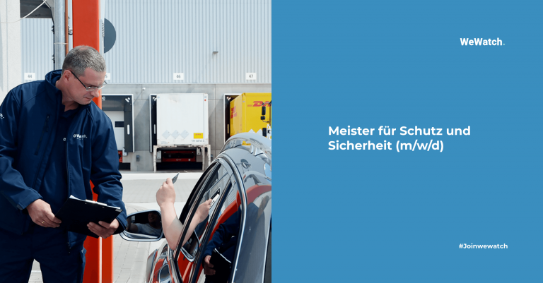 Meister Für Schutz Und Sicherheit Ihk München Auszubildende zur Fachkraft für Schutz und Sicherheit (m/w/d) | WeWatch